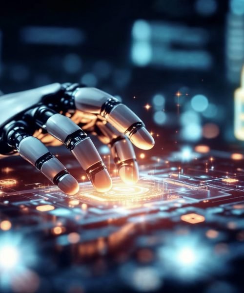 robot-hand-interacting-with-digital-circuit-board